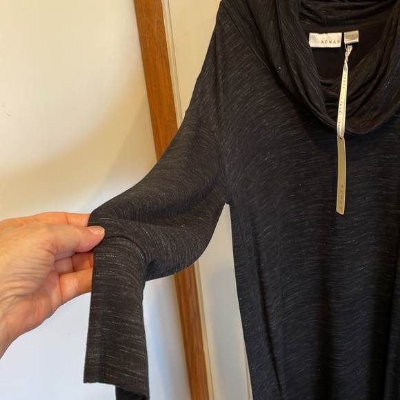 NWT Kenar Raglan Sleeve Cowlneck Sweatshirt Type Dress Large - Picture 4 of 10